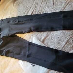 Black Leggings with Sophisticated Slit Detail